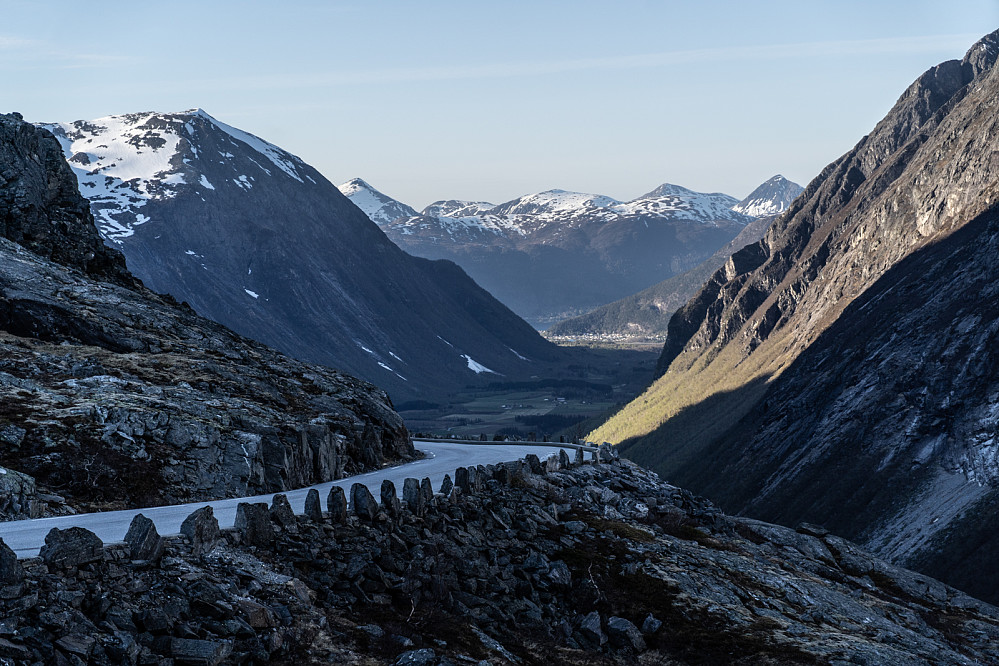 View from Trollstigen viewpoint towards Åndalsnes