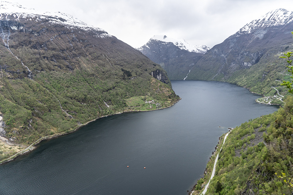 Geirangerfjorden seen from Vesteråsfjellet viewpoint