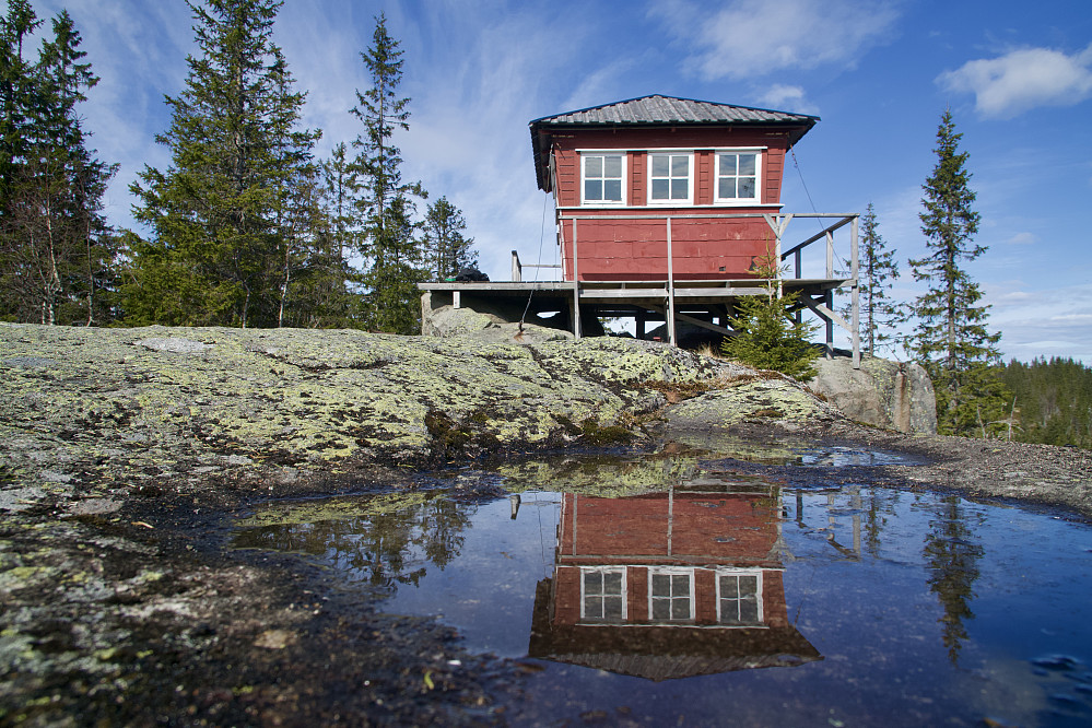 Det gamle brannvakttårnet på Kjerkeberget