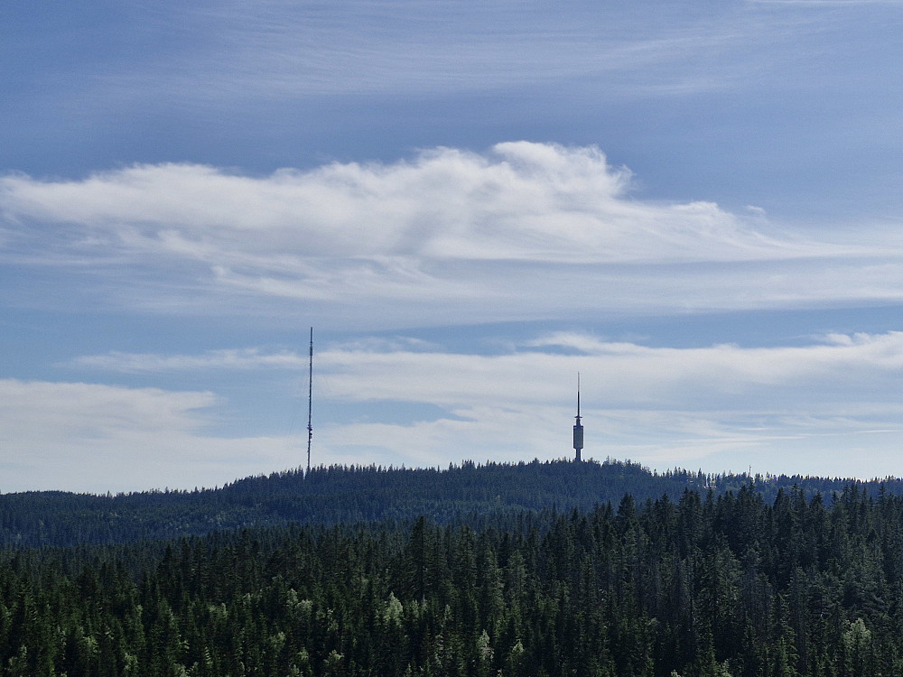 Tryvannstårnet sett fra Skjennungstua