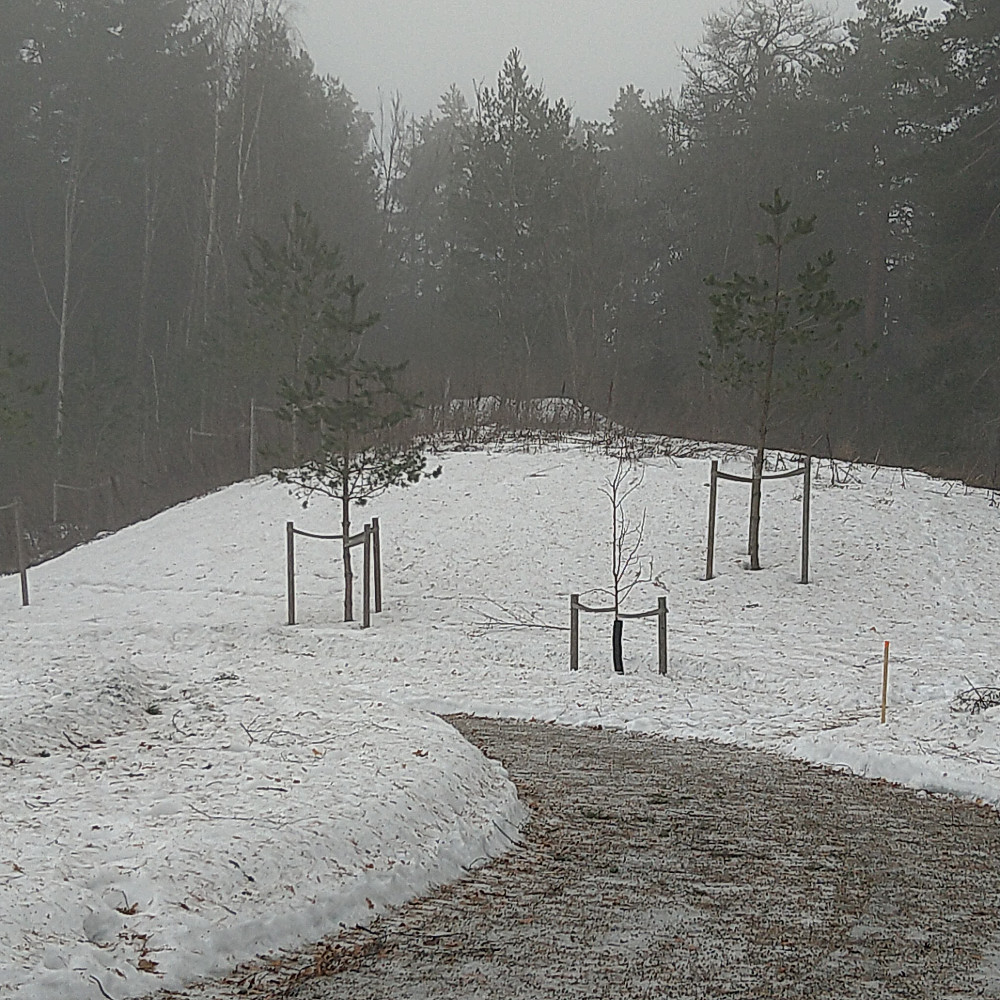 Høye fjell på Fornebu.