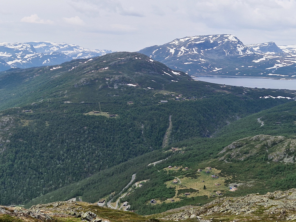 Solgladberget sett frå nedstigninga frå Kvitingatn.