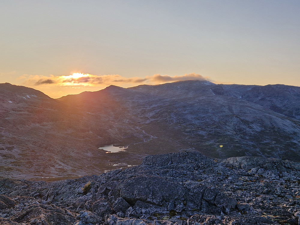 Solnedgang mot Bleia.