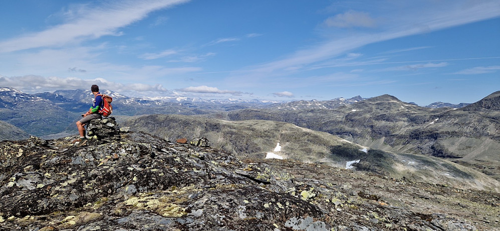 Frå Fleskedalsnosi. Skarbottnosi som vi besøkte fyrst nærast.