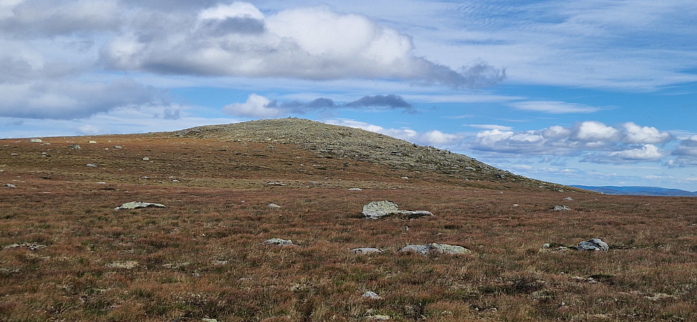 Ser tilbake mot Slettefjell i Hemsedal.