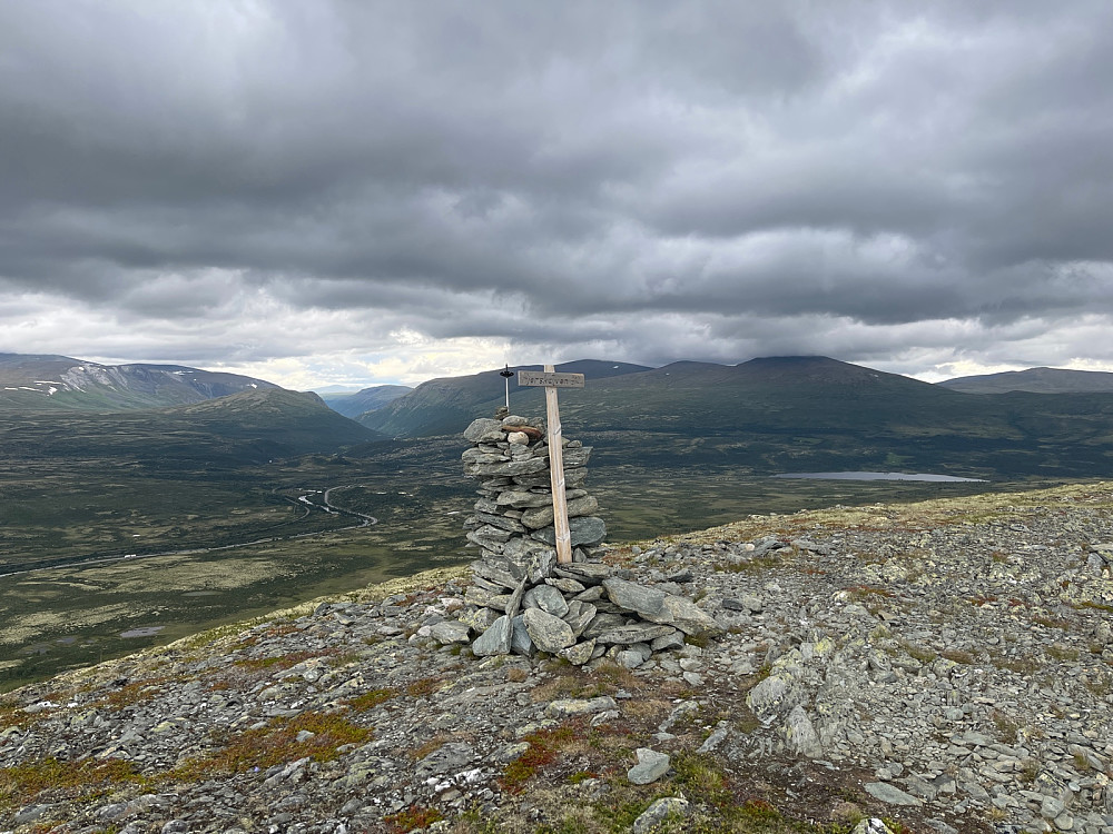 Toppen av Hjerskavlen retning nordover