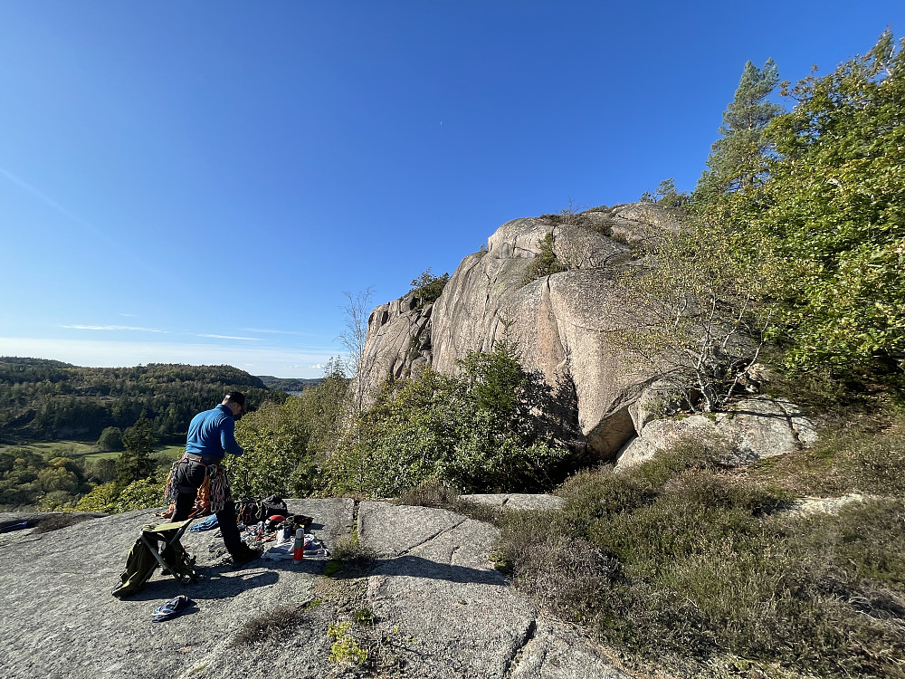 Super lunchplass øverst i feltet