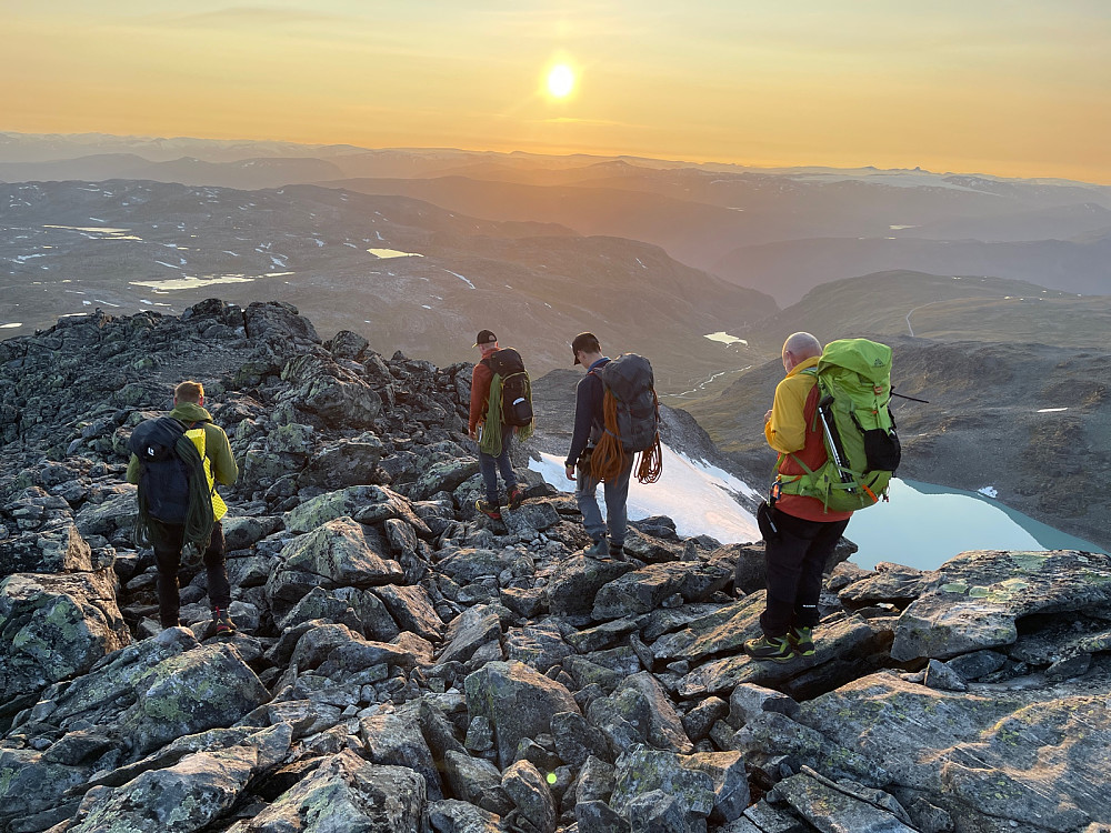 Solnedgangen nærmer seg