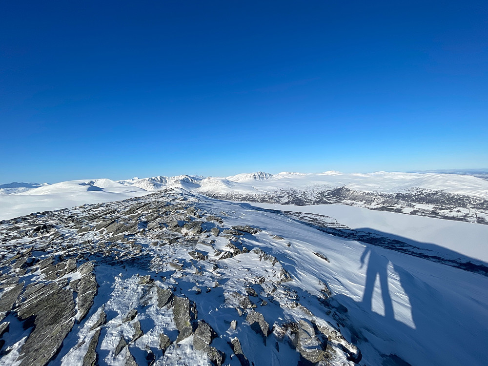 Fra fortoppen nordvestover
