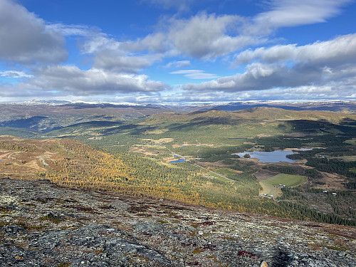 Utsikt mot nord fra Veslvassfjellet (1192 m).