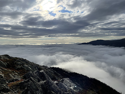 Fra Hestgjuvnatten (1068 m) mot syd.