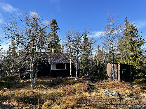 Hytte på Store Skjellingshovde (856 m).