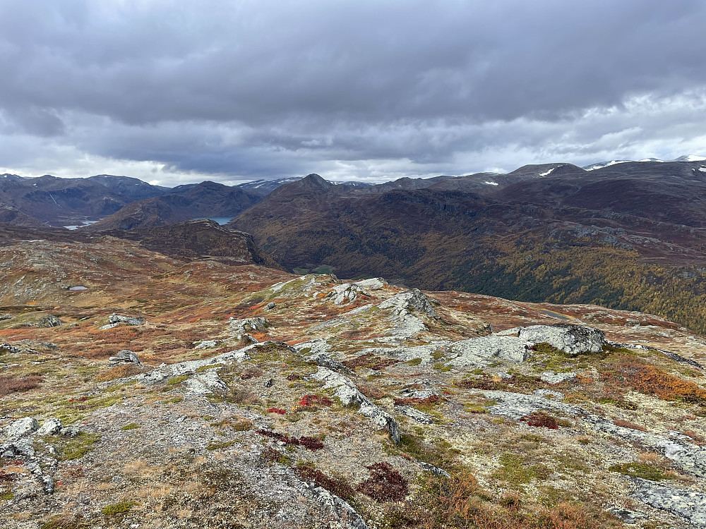 Fra Geithøe (1306 m) mot Bøverdalen og Breheimen.