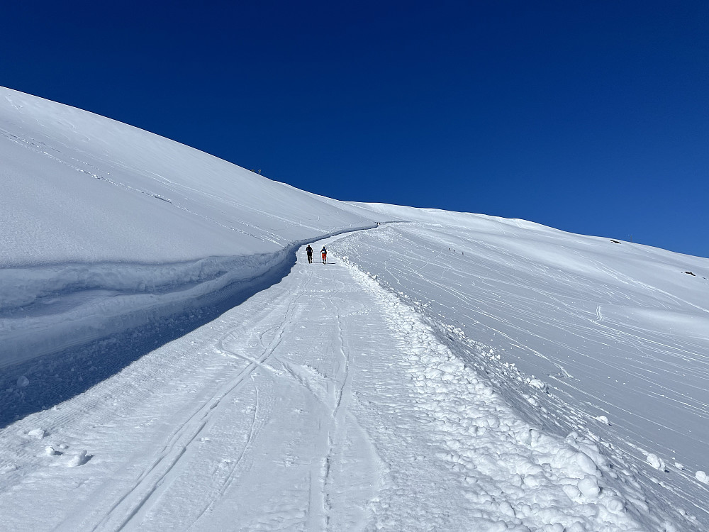 På ski trasé fra Stryn Sommerski opp til Tystigbreen.