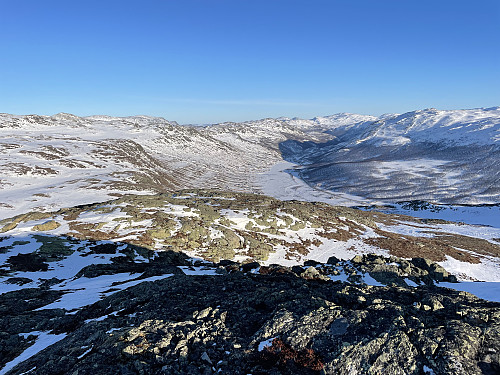 Særdeles lite snø i Hemsedal denne vinteren.