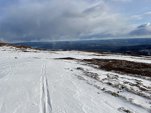 Lite snø over Dansarflata (1115 m).