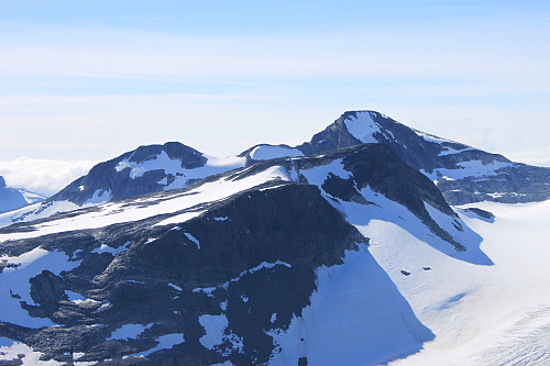 Mot Uranostinden (2157 m).