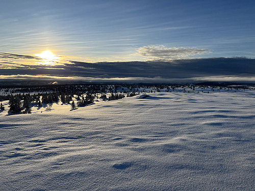 Fra Storhaugen (1033 m) mot vest.