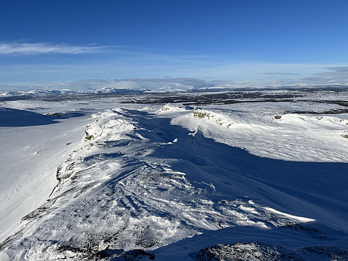 Fra Gråkampen (1212 m) mot nordvest.
