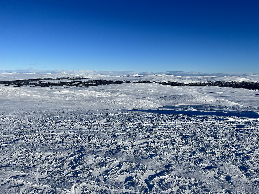 Fra Goppolfjellet (1193 m) mot nordøst.