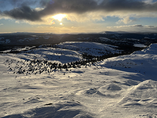 Fra Svangkampen (1149 m) mot sydvest.