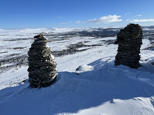 Dynjefjellet (1151 m). Utsikt mot øst.