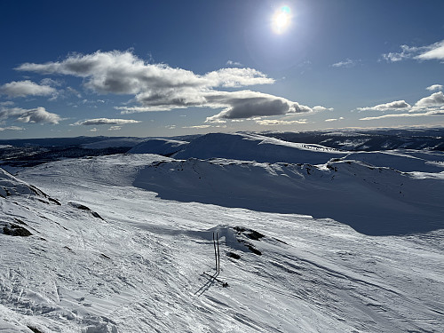 Fra Svartfjellet (1154 m) mot syd.