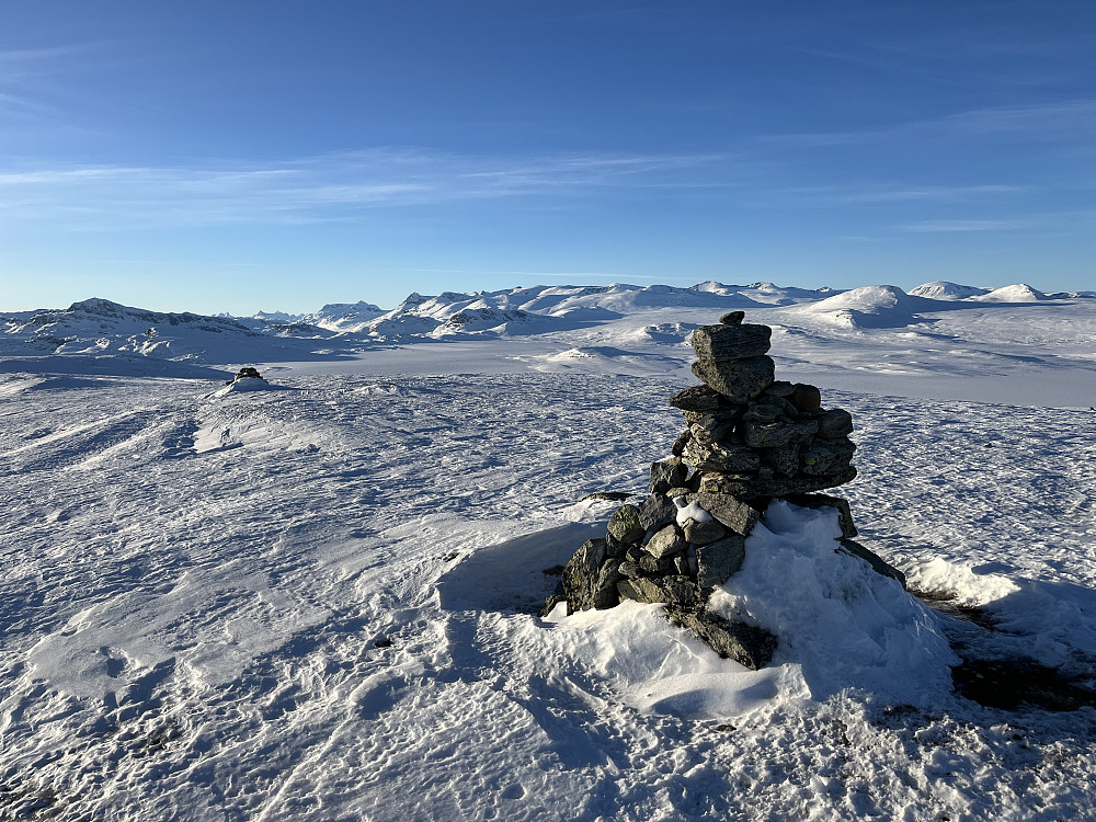 Fra Stryteberg (1310 m) med utsikt mot Jotunheimen i nordvest.
