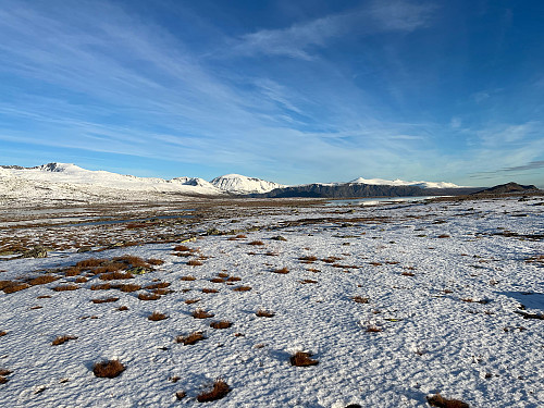 Fra Valdresflye (1389 m) mot nord.