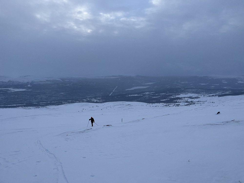 På vei til Ruten (1516 m).