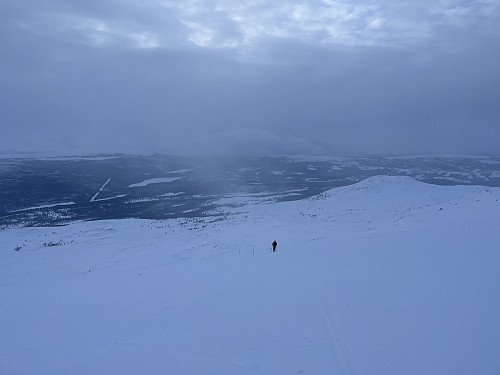 På vei mot Ruten (1516 m).