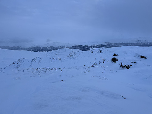 På toppen av Ruten (1516 m).