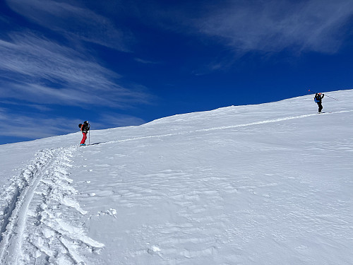 Turens bratteste parti ved ca. 1500 meter.