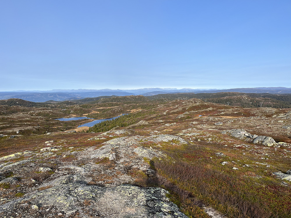 Fra Blåfjell (1154 m) mot nord.