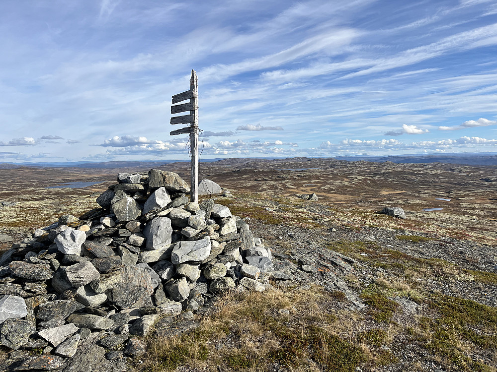 Toppen av Bølhovd (1272 m).