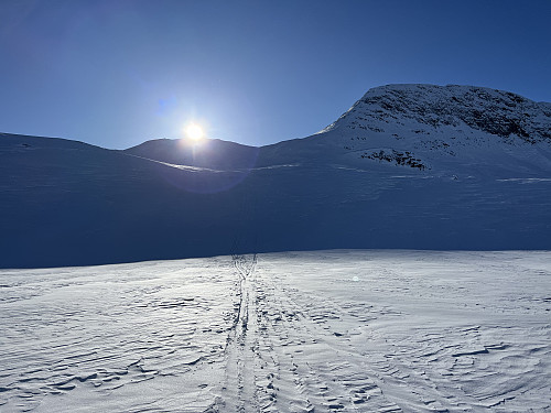 På vei opp fra Mugnestølen.