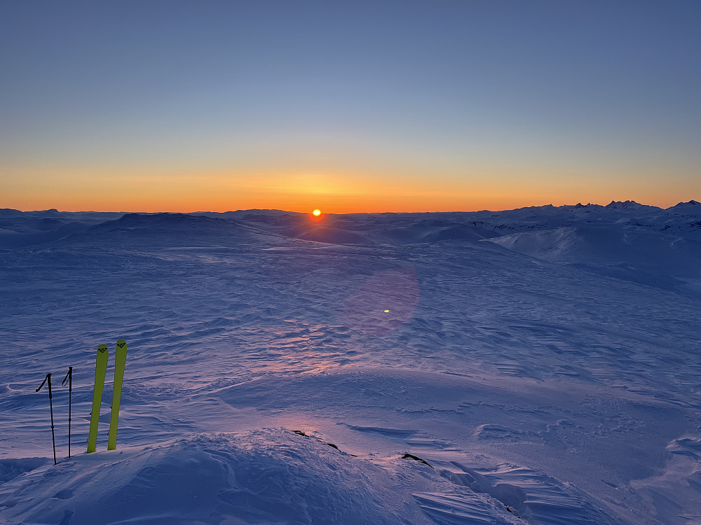 Solnedgang.