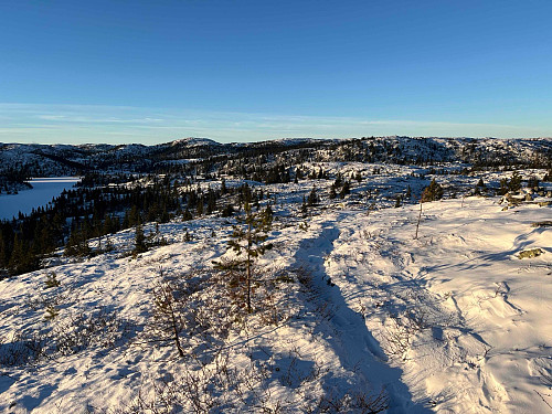 På starten av turen ved Vassfartoppen.