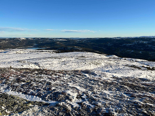 Utsikt mot øst fra Strøslifjell (1107 m)