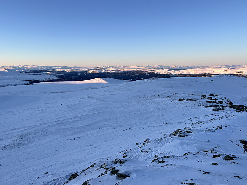 Fra Kviknegråhø (1427 m) mot nord.