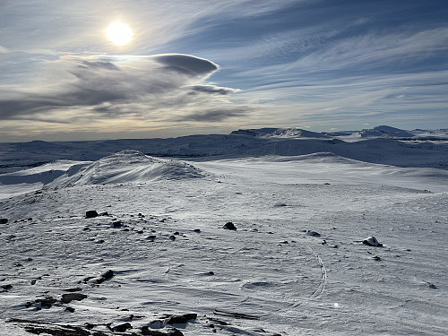 Fra Megrundskampen (1346 m) mot syd.