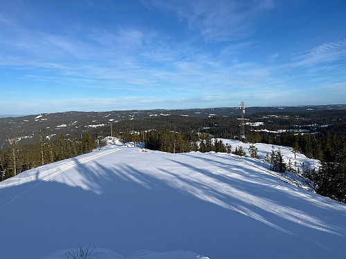 Fra Gyrihaugen (682 m) mot nord.