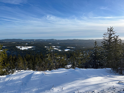 Fra Gyrihaugen (682 m) mot øst.