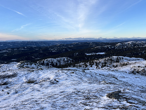 Fra Jordesmyrnatten (1135 m) mot vest.