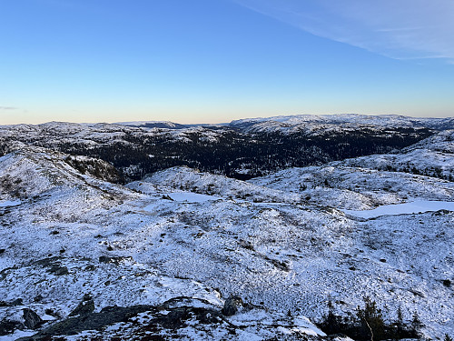 Fra Jordesmyrnatten (1135 m) mot øst.