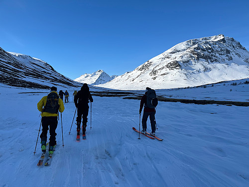 Ved Spiterstulen. Urdadalstinden og Styggehøe i bakgrunnen.