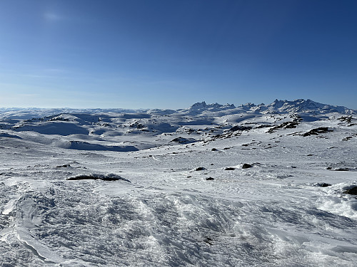 Utsikt mot vest fra Søre-Knipen (1551 m).