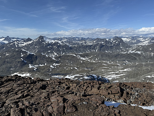 Fra Mjølkedalspiggen mot nord.