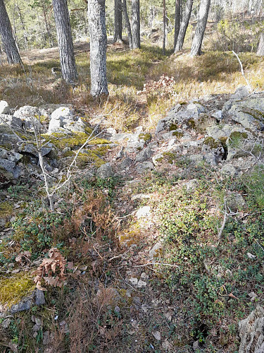 Inngangen til det som var en bygdeborg