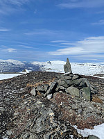 Utsikt ned Langvatn om ut mot Bodø i vest